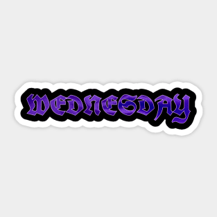 Wednesday Sticker